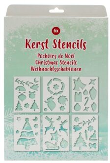 Verhaak Sjablonen Kerst 7,5 X 10 Cm Wit