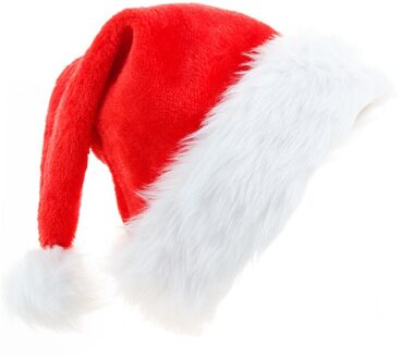 Verhogen En Dikker Grote Bal Kerst Hoed Pluche Kerstmuts volwassen
