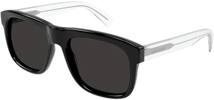 Verhoog je stijl met SL 558 001 zonnebril Saint Laurent , Black , Unisex - 57 MM