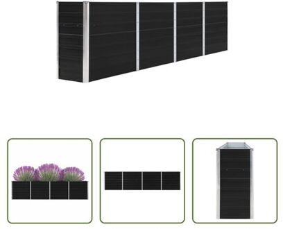 Verhoogd Tuinbed - Staal - 320 x 40 x 77 cm - Antracietkleurig Grijs