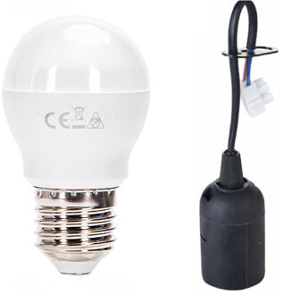 Verhuisfitting Set 10 Stuks - E27 Fitting - 10W - Natuurlijk Wit 4000K - Zwart