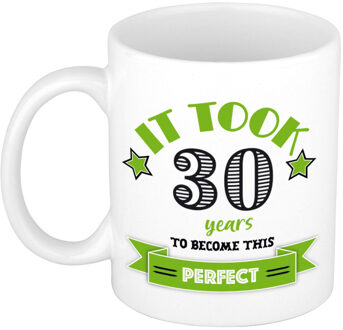 Verjaardag cadeau mok 30 jaar - groen - grappig - 300 ml - keramiek - feest mokken