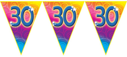 Verjaardag thema 30 jaar geworden feest vlaggenlijn van 5 meter