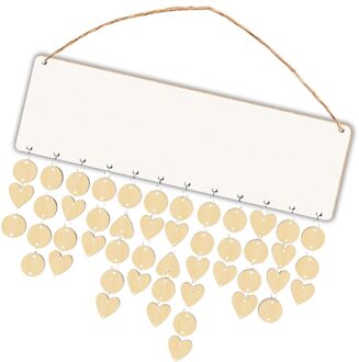 Verjaardagen Kalender Set Leeg Opknoping Plaque Diy Hout Plakjes Hanger Muur Verjaardag Herinnering