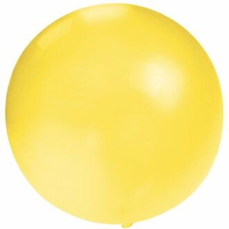 Verjaardagfeest ballonnen - 60 cm - geel - extra grote ballon - versiering - verjaardag