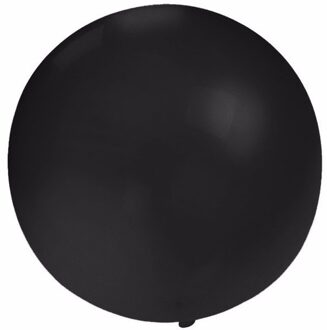 Verjaardagfeest ballonnen - 60 cm - zwart - extra grote ballon - versiering - verjaardag