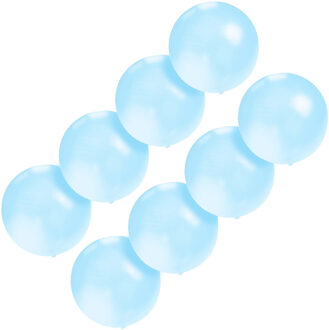 Verjaardagfeest ballonnen - 8x - 60 cm - blauw - extra grote ballon - versiering - verjaardag