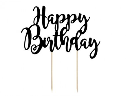 Verjaardags taart topper - Happy Birthday - taart decoratie