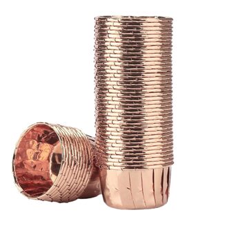 Verjaardagsfeestje 50 Stks/pak Muffin Cupcake Liner Cake Wrappers Bakken Cup Lade Cake Paper Cups Gebak Gereedschappen Feestartikelen roos goud