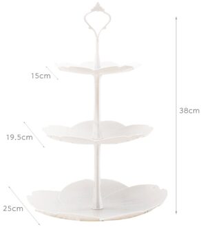 Verjaardagsfeestje Decoraties Europese Stijl Drie-Layer Fruitschaal Cake Stand Volwassen Verjaardagsfeestje Tablecoth Servetten Anniversair
