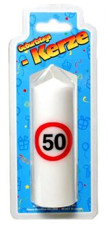 Verjaardagskaarsje 50 jaar