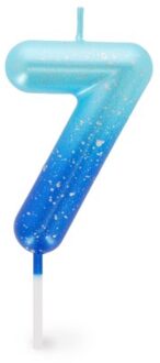 verjaardagskaarsjes nummers groen / blauw - 7