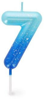 verjaardagskaarsjes nummers groen / blauw - 8