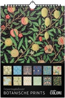 Verjaardagskalender Botanische prints -  Studio Colori (ISBN: 9789492598660)