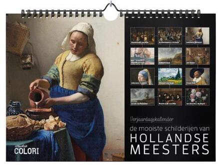 Verjaardagskalender De mooiste schilderijen van Hollandse Meesters -  Studio Colori (ISBN: 9789492598653)
