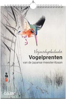 Verjaardagskalender Vogelprenten van de Japanse meester Koson -  Studio Colori (ISBN: 9789492598639)
