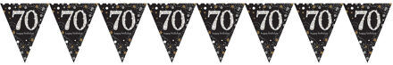 Verjaardagsslinger 70 Jaar 396 Cm Zwart/zilver