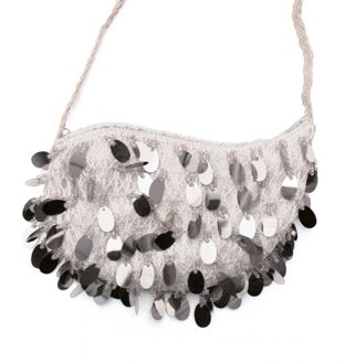 Verkleed accessoire tasje zilver
