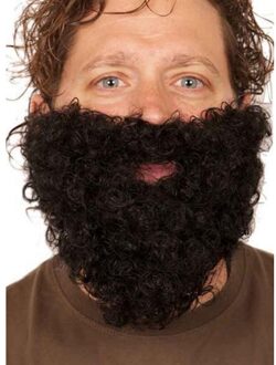 Verkleed baard - Zwart - Kabouter - Dwerg - Opa