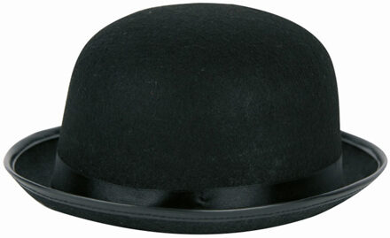 Verkleed bolhoed - zwart - Charlie Chaplin - Engelse heren hoed - volwassenen