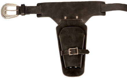 Verkleed cowboy holster voor 1 revolver/pistool voor volwassenen
