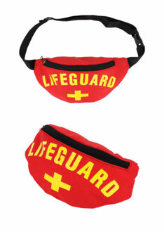 Verkleed heuptasje Lifeguard - strandwacht - rood