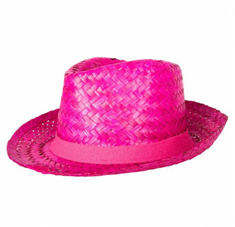 Verkleed hoedje voor Tropical Hawaii Beach party - Stro hoed - volwassenen - Carnaval