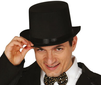 verkleed hoge hoed - zwart - voor volwassenen