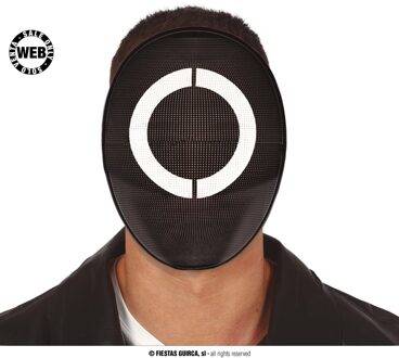 Verkleed masker game cirkel bekend van tv serie - Verkleedmaskers Zwart
