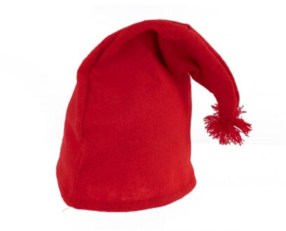 Verkleed muts voor een kabouter/dwerg - rood - volwassenen