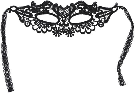 Verkleed oogmasker - zwart kant - volwassenen - Halloween/gemaskerd bal - burlesque - Verkleedmaskers