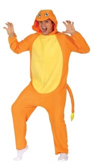 Verkleed oranje cartoonfiguur kostuum