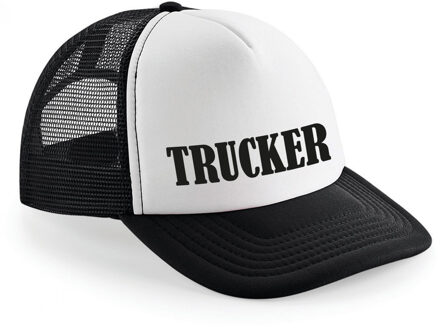 Verkleed pet voor volwassenen - Trucker - zwart - voor dames en heren