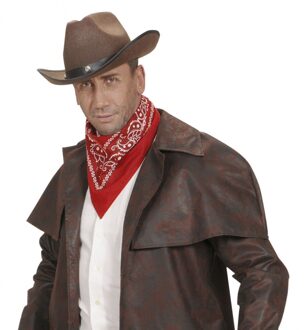 Verkleed rode zakdoek voor cowboys Rood