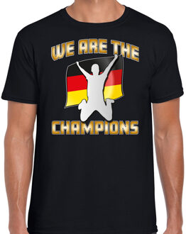 Verkleed shirt voor heren - Duitsland - zwart - voetbal supporter - themafeest 2XL