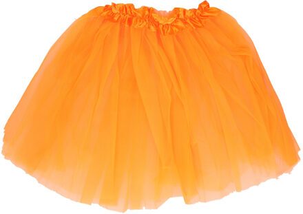 Verkleed tutu rokje - oranje - voor dames - one size - supporters/koningsdag