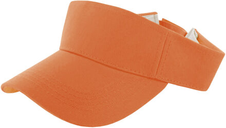 Verkleed zonneklep/sunvisor - voor volwassenen - oranje - supporter/koningsdag