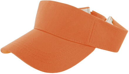Verkleed zonneklep/sunvisor - voor volwassenen - oranje - supporter/koningsdag