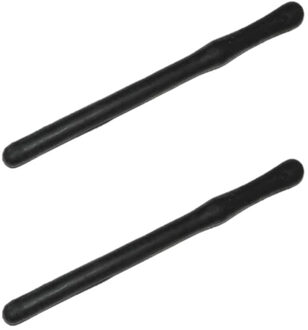 Verkleedattribuut gummiknuppel van politie - 2x stuks - rubber 40 cm - professionele knuppel - bevei