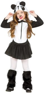Verkleedjurkje Panda - kinderen - dieren verkleed kostuum - pandabeertje - Carnaval Multi
