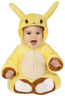 Verkleedkleding gele cartoon chinchilla kostuum voor baby/peuter