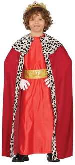 Verkleedkleding koning rood voor kinderen 10-12 jaar (140-152)