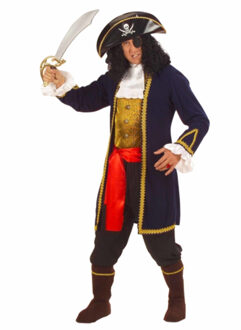Verkleedkleding Piraat heren luxe 54 (XL) - Carnavalskostuums Multikleur