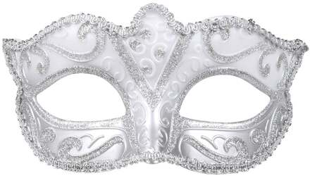Verkleedmasker Venice Felina Dames Zilver One Size
