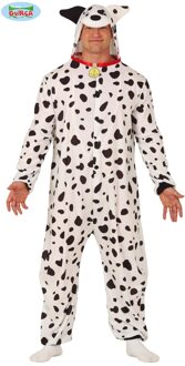 Verkleedpak Dalmatiër Heren Polyester Wit/zwart Mt L