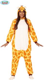 Verkleedpak Giraffe Dames Polyester Geel Maat L