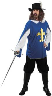 Verkleedpak Musketier Lambert Heren Blauw