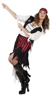 verkleedpak piraat Suzy dames zwart maat M