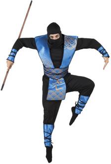 verkleedpak Royal Ninja heren blauw maat 54/56