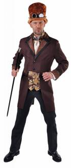 Verkleedpak Steampunk Victoriaans Heren Bruin Mt M